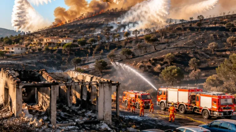 Rogo a San Gregorio: villetta distrutta, evacuazioni e centinaia di ettari divorati dal fuoco