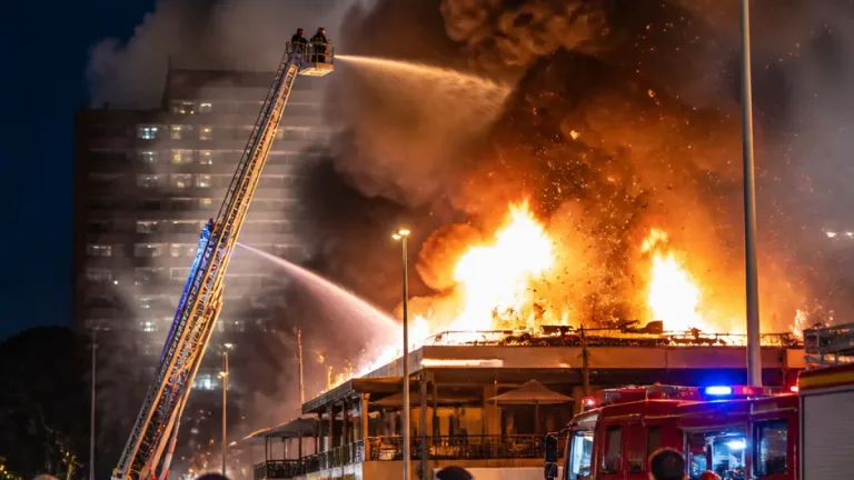 Roma, incendio a via di Valleranello: esplosioni, evacuazioni e colonna di fumo visibile fino a Ostia