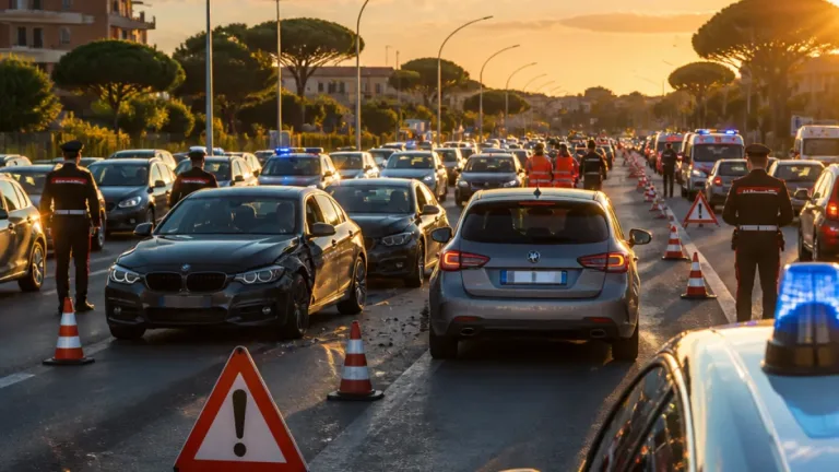 Roma: inseguimento da Monterotondo sulla Colombo, arrestati due uomini dopo lo schianto