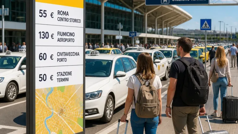 Roma: quanto costano i taxi per Fiumicino, Ciampino e il porto di Civitavecchia