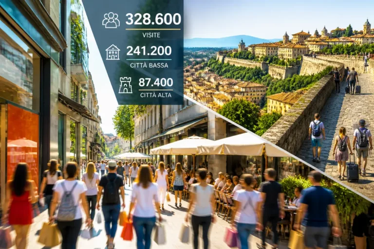 Saldi estivi: a Bergamo 328.600 visite nel primo weekend, boom in Città Bassa e Città Alta
