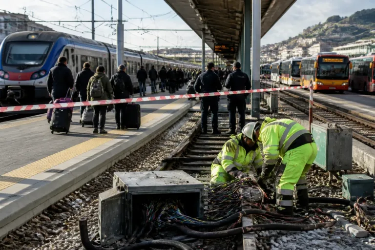 Salerno, caos sui treni dopo il sabotaggio alla linea: disagi e cancellazioni