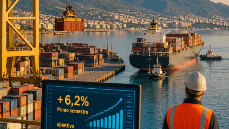 Salerno, il container terminal cresce: +6,2% nei primi sei mesi del 2026