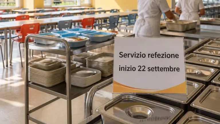 Salerno, mensa scolastica anticipata: il servizio partirà il 22 settembre