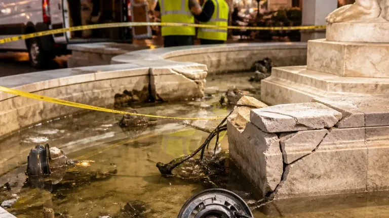 Salerno, vandalizzata la fontana di piazza San Francesco: il sindaco denuncia perdita di civiltà