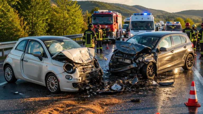 Scontro frontale sulla Statale 87: quattro feriti, bimbo in osservazione al Rummo di Benevento