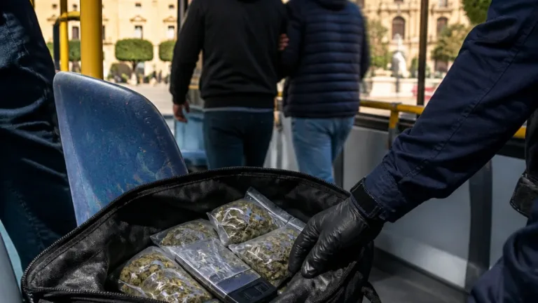 Sequestrati 672 grammi di cannabis su un bus: un arresto a Piazza Armerina