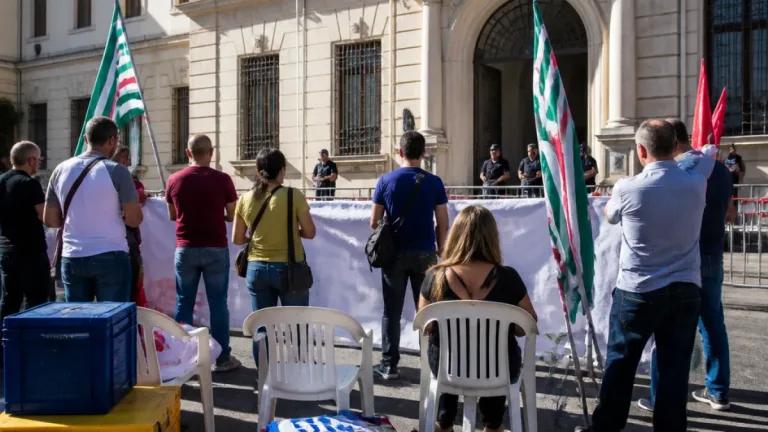 Sit-in a Catanzaro: la protesta dei tirocinanti e del personale ATA aggiuntivo per la stabilizzazione