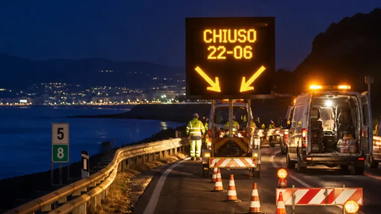 Statale 195: riapertura venerdì sera, notti con chiusure per completare i lavori