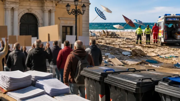 Taranto: proteste per la TARI, tensioni politiche e allerta dopo il downburst