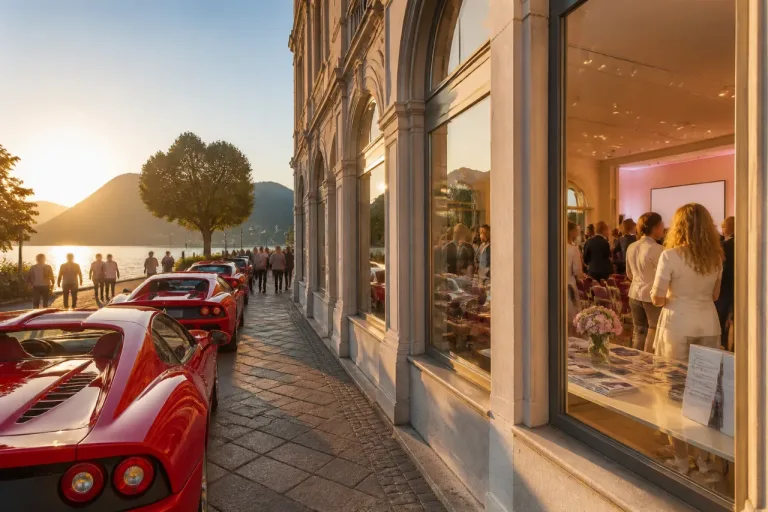 A Porto Ceresio le Rosse sul Lago con Miss Guinea: motori, cultura e solidarietà