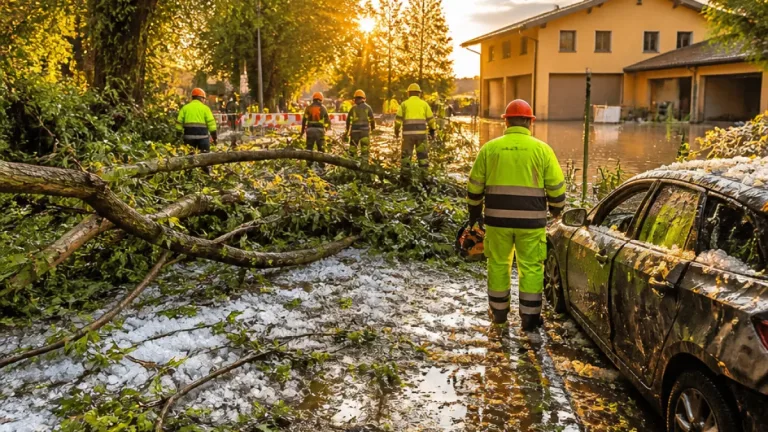 Temporale all'alba: grandine e alberi caduti in Brianza, disagi e danni a Cesano Maderno e Monza
