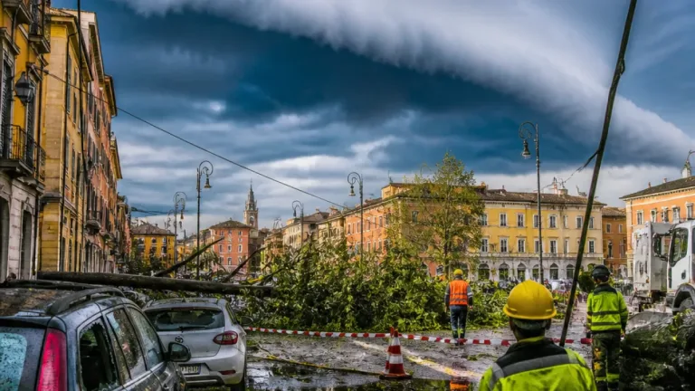 Temporale violento su Modena: alberi caduti, traffico in tilt e concerti annullati