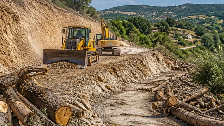 Tessennano: ruspe e alberi abbattuti, residenti e Italia Nostra denunciano un 'cantiere fantasma'