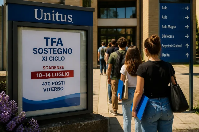 TFA Sostegno, all’Unitus di Viterbo disponibili 470 posti: bando e scadenze