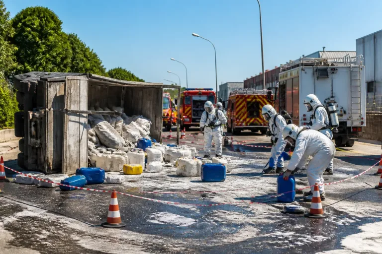 Tir si ribalta sulla Statale 96 a Modugno: disperse taniche di solventi, strada chiusa