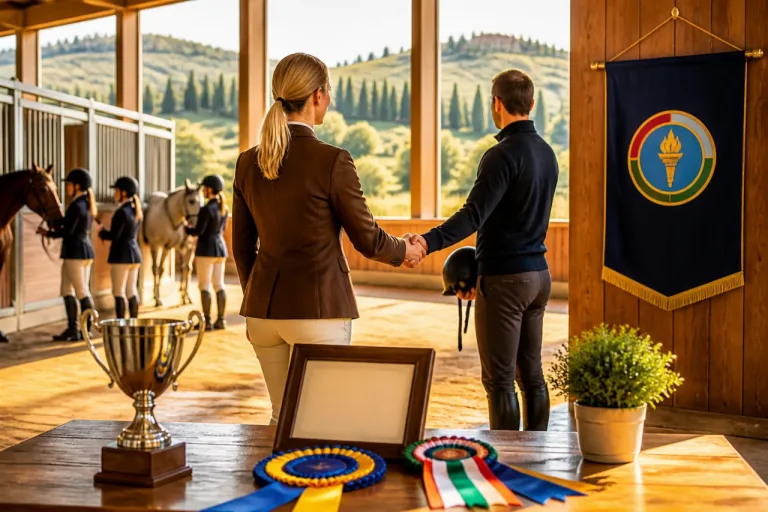 Toscana Equitazione di Cerbaia premiata dal Panathlon: riconoscimenti per club, istruttore e giovani talenti