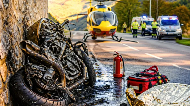 Tragico incidente in Valmalenco: muore un carabiniere di 42 anni dopo il rogo della moto