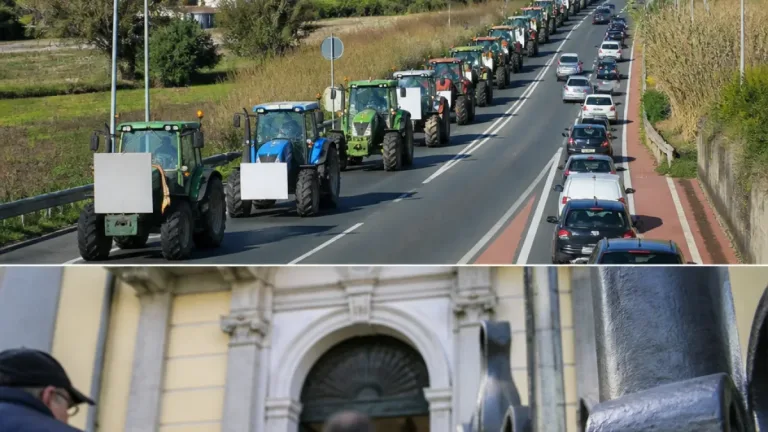 Trattori in corteo nel Salernitano, gli agricoltori chiedono misure contro il carovita