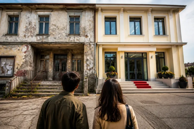 Varese, la Righi-Mazzini tra facciate degradate e un calo di iscrizioni