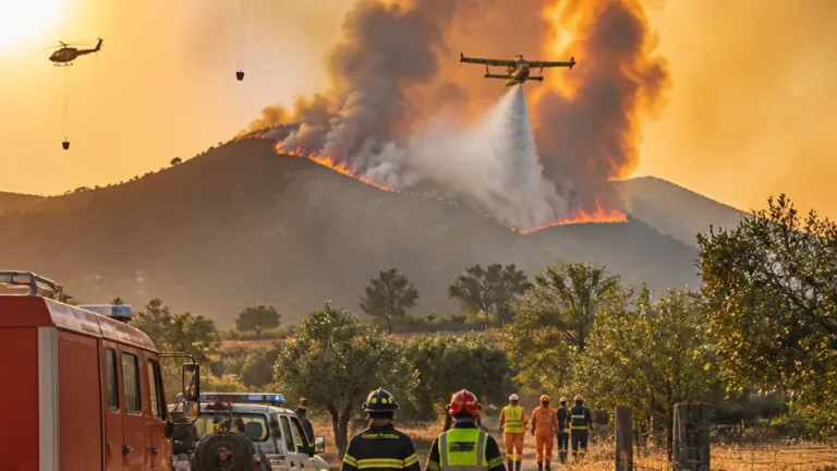 Vasto incendio a Valledolmo e ripresa del rogo su Montagna Longa: ingenti danni e allerta