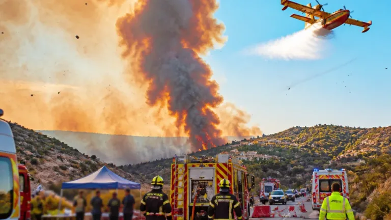 Vasto incendio minaccia Santo Stefano Quisquina: oltre 100 evacuati, presidiate clinica e depositi