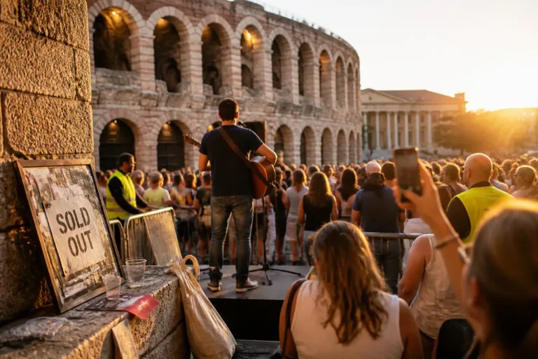 Verona: Alfa sorprende in piazza Bra, l'Arena il 23 settembre è già sold out