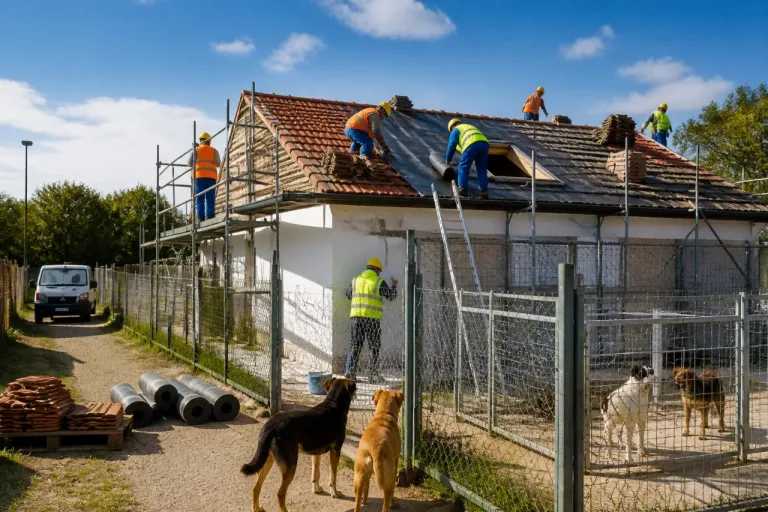 Vicenza, in dirittura d’arrivo i lavori al tetto del canile di Gogna