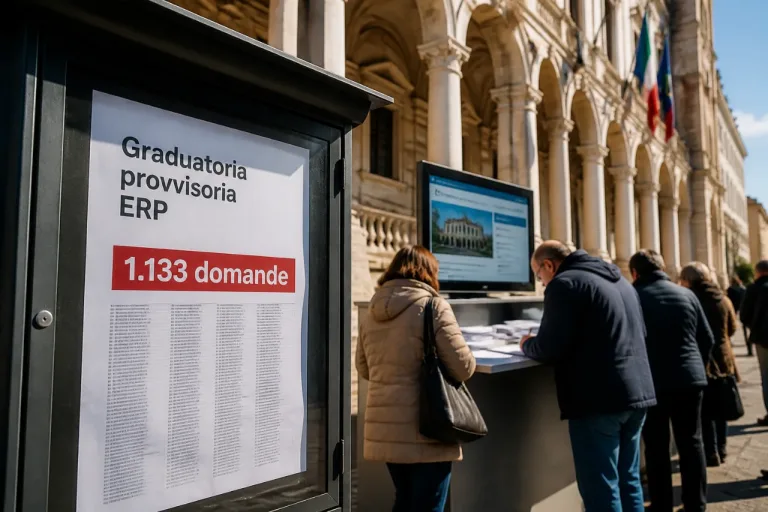 Vicenza, pubblicata la graduatoria provvisoria per l'ERP: 1.133 domande in elenco