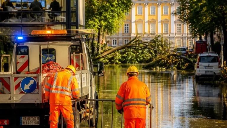 Violento temporale a Modena: strade bloccate, alberi caduti e sala operativa del Comune in attività