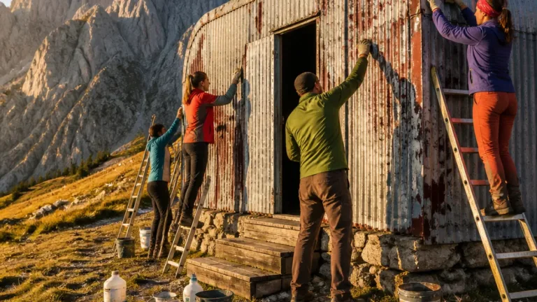 Volontari in quota: ripulito il Bivacco Ferrario dopo l’atto vandalico sulla Grignetta